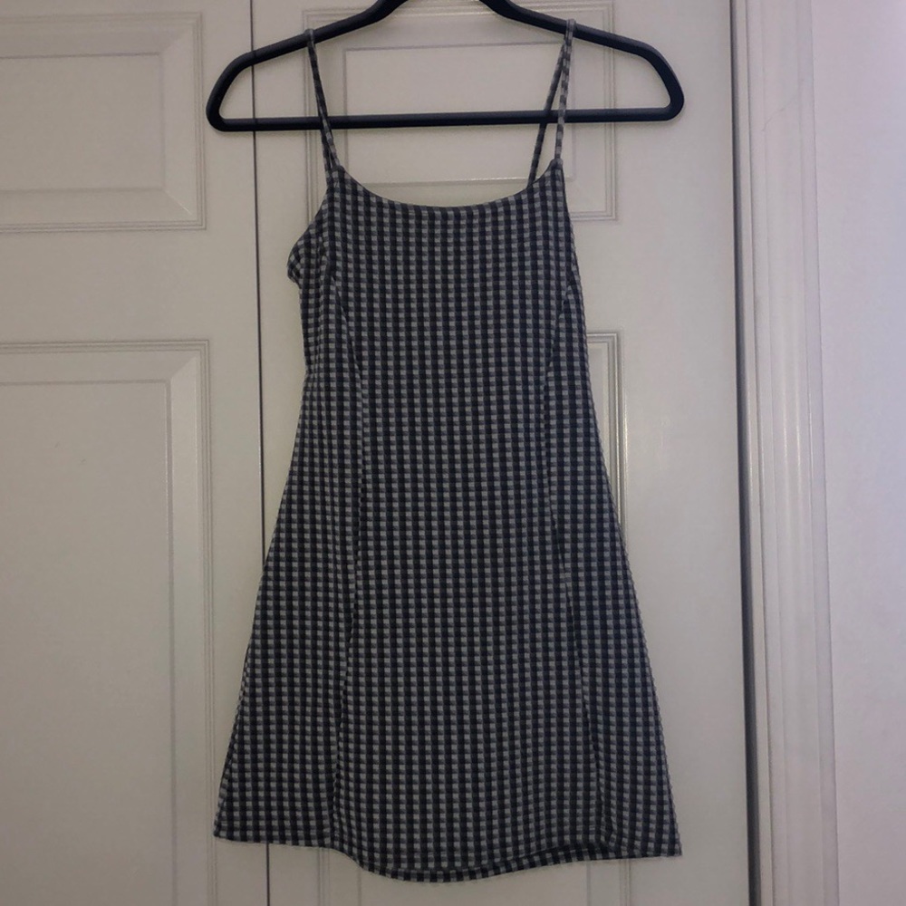 topshop gingham mini dress